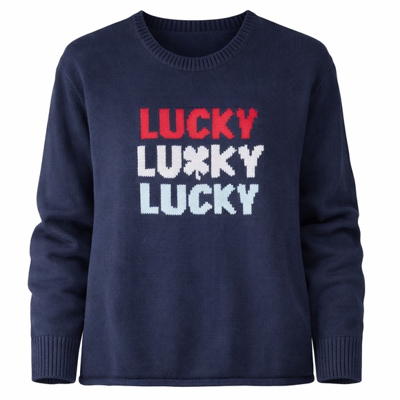 NWT Women’s Medium | Lucky Brand | Red White Blue USA Olympic Knit Sweater - Picture 1 of 8